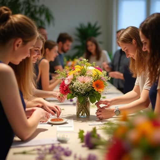 Partecipanti sorridenti durante un workshop di Ombrafiori.